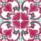 Homeroots 5" X 5" Rosa Pink Lea Removable Peel and Stick Tiles 400231 - alternate 3