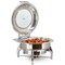 Megachef 6.3 Quart Stainless Steel Round Professional Chafing Dish/Buffet Server Serving Dish MG-430602 - alternate 1