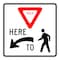 Sign Solutions Usa Traffic Sign, 36 in Width, Aluminum Sign, Square DUS06DWT3636R1-5L - alternate 1