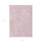 Homeroots 5' X 8' Pink And Ivory Geometric Washable Indoor Outdoor Area Rug 595104 - alternate 5