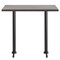 Flash Furniture Bennett 30 in x 48 in Solid Wood Indoor Tabletop in Dark Brown with Dual 5 in x 22 in Bar GSF-REC3048-DKBRN-T0522B-GG - alternate 4