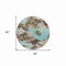 Homeroots 8' Khaki And Taupe Round Floral Washable Indoor Outdoor Area Rug 611006 - alternate 4