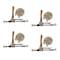 Mytee Products 3/8in 20ft G70 Chain 4 and Easy Binder Ratcheting Chain Load Binder 4 Transport Chains, 4PK 38CHEZx4 - alternate 4