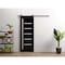 Sartodoors Barn Door 42x84 inches Black Solid Core Modern Interior QUADRO4088BD-B-GLB-4284 - alternate 1