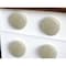 Homeroots Set of Six Off White Stone Disc Drawer Pull Knobs, 6PK 635786 - alternate 3