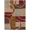 Homeroots 5' X 8' Wheat And Burgundy Geometric Washable Indoor Outdoor Area Rug 612600 - alternate 4