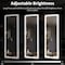 Simple Deluxe 64'x21' Full Length Mirror with LED Lights, Hanging Mounted Mirror, Aluminum Frame Mirror with Dimm 3A88MIROFY2164NWHT - alternate 4