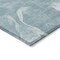Homeroots 8' X 10' Teal Blue And Aqua Abstract Washable Indoor Outdoor Area Rug 587491 - alternate 3