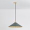 Hudson Valley Lighting Clivedon 20 in. Pendant in Aged Brass/Soft Studio Green by Mark D. Sikes MDS1402-AGB/SSG - alternate 4