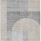 Homeroots 5' X 8' Silver Gray And Beige Geometric Washable Indoor Outdoor Area Rug 582729 - alternate 5