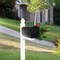 Architectural Mailboxes Parsons Plastic Post-Mount Mailbox, Black PL10B0AM - alternate 7