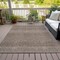 Homeroots 9' X 12' Brown And Ivory Chevron Washable Indoor Outdoor Area Rug 612248 - alternate 5