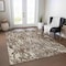 Homeroots 10' X 14' Brown Beige And Gray Abstract Washable Indoor Outdoor Area Rug 600281 - alternate 5
