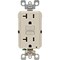 Leviton SmartlockPro Self-Test 20A Light Almond Commercial Grade Rounded Corner 5-20R GFCI Outlet R16-GFNT2-0KT - alternate 2
