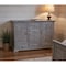 Homeroots 64" Gray Solid Wood Seven Drawer Gentlemans Chest 524581 - alternate 1