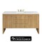 James Martin Vanities Hudson 60 in. Single Vanity, Light Natural Oak w/ 3 CM Ethereal Noctis Top 435-V60S-LNO-FENC - alternate 1