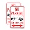 Signmission No Parking Tow-Away Zone with Bidirectional Arrow, 12'' X 18'' 2 Signs, Heavy Gauge Aluminum, 2PK A-1218-2PACK-23608 - alternate 1