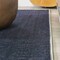 Jonathan Y Linja Solid Centre Stripe Non-Slip Machine-Washable Navy/Gray 9 ft. x 12 ft. Area Rug WSH117A-9 - alternate 3