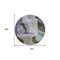 Homeroots 8' Olive Green Purple And Charcoal Round Abstract Washable Indoor Outdoor Area Rug 604446 - alternate 5