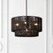 Jonathan Y Elliott 24" 5-Light Coastal Bohemian Adjustable Metal Hand-Woven Rattan-Look Paper Rope 2-Tier Drum JYL9563B - alternate 6