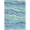 Homeroots 10' X 14' Turquoise Striped Washable Indoor Outdoor Area Rug 608135 - alternate 7