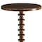 Homeroots 22" Brown Solid Wood Round Pedestal End Table 286292 - alternate 5