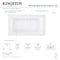 Kingston Brass 60" Acrylic Rectangular Drop-In Tub with Anti-Skid Surface, Glossy White VTPN603419T - alternate 2