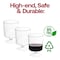 Smarty Had A Party 8 oz. Clear Plastic Pedestal Wine Glasses (240 Glasses), 240PK 6956-CASE - alternate 7