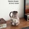 Uniquewise 8in Vintage Ceramic Rustic Pitcher Vase/Flower Jug with Handle Accent Modern Floral Display Holder QI004789 - alternate 3