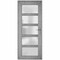 Vdomdoors Front Exterior Prehung FiberGlass Door Frosted Glass / Manux 8002 Grey Ash / Office Commercial and MANUX8002EXD-SS-W36 x H80-LH - alternate 2