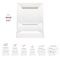 Smarty Had A Party 6.5" White Square Plastic Cake Plates, 120PK 6916-CASE - alternate 6