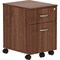 Lorell 15.8 in W 2 Drawer Pedestal, Walnut, Laminate 16230 - alternate 1