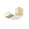Global Door Controls 3.5 in. x 3.5 in. Residential Full Mortise 5/8 in. Radius Door Hinge with Removable Pin - Pack of 2 CP3535-5/8US4-M - alternate 4
