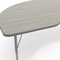 Flash Furniture Commercial Adjustable Height Kidney Activity Table with Locking Casters-LTGY XU-A4896-KIDNY-LTGRY-T-P-CAS-GG - alternate 6