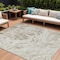 Homeroots 8' X 10' Taupe And Ivory Abstract Washable Indoor Outdoor Area Rug 614314 - alternate 1