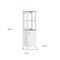Homeroots 16" White Wood Freestanding Single Door Bathroom Vanity 543596 - alternate 4