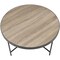 Homeroots 32" Brown and Black Wood And Iron Round Coffee Table 286245 - alternate 4