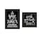Homeroots Set Of Two Wash Up Black Framed Print Bathroom Wall Art, 2PK 407998 - alternate 1