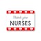 Signmission Public Safety, 18" Height, Aluminum, 24" x 18", Thank You Nurses 3, Thank You Nurses 3 OS-NS-A-1824-25423 - alternate 1