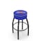 Holland Bar Stool Co 30" 4" Tulsa Cushion Seat, Blk Wrinkle Base Swivel Bar Stool L8B130TulsaU - alternate 1
