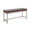 Homeroots 63" Dark Mango Manufactured Wood Rectangular Writing Desk With Three Drawers 482428 - alternate 4