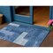 Homeroots 3' X 5' Navy Blue And Sky Blue Geometric Washable Indoor Outdoor Area Rug 612448 - alternate 1