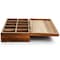 Megachef Acacia Wood 14.25 x 7.5 Inch 10 Compartment Tea Box 750122161M - alternate 6