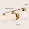 Jonathan Y Lydia 24" 3-Light Farmhouse Cottage Metal LED Vanity Light with Frosted Glass Shades, Brass Gold JYL7551B - alternate 4