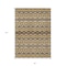 Homeroots 8' X 10' Gold Brown And Beige Moroccan Washable Indoor Outdoor Area Rug 594325 - alternate 3