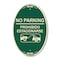 Signmission No Parking - Prohibido Estacionarse With Car, 12 In X 18 In Architectural, Heavy Gauge Aluminum A-OV-G-1218-23632 - alternate 1