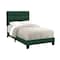 Monarch Specialties Bed, Twin Size, Upholstered, Bedroom, Frame Only, Youth, Teen, Juvenile, Green Velvet, Transitional I 5917T - alternate 2