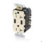 Leviton H.G. Duplex Recept W/USB, Lt Alm, 20 Amp T5832-HGT - alternate 1