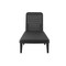 Homeroots 75" Black Heavy Duty Plastic Outdoor Stacking Chaise Lounge 565259 - alternate 5