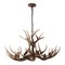 Jonathan Y Eldora 33" 6-Light Rustic Farmhouse Adjustable Resin Antler LED Chandelier, Brown JYL6318A - alternate 7